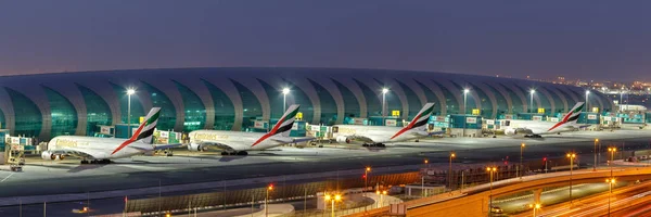 Dubai United Arab Emirates May 2021 Emirates Airbus A380 Airplanes — Stock Photo, Image