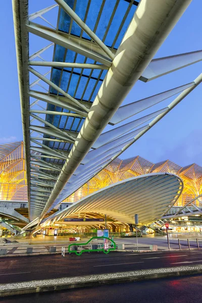 Lissabon Portugal September 2021 Lissabon Lisboa Oriente Järnvägsstation Modern Arkitektur — Stockfoto