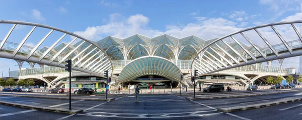 Lissabon Portugal September 2021 Lissabon Lisboa Oriente Järnvägsstation Modern Arkitektur — Stockfoto