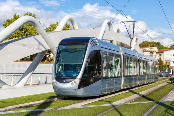 Toulouse Fransa Eylül 2021 Modern Hafif Tren Modeli Alstom Citadis — Stok fotoğraf