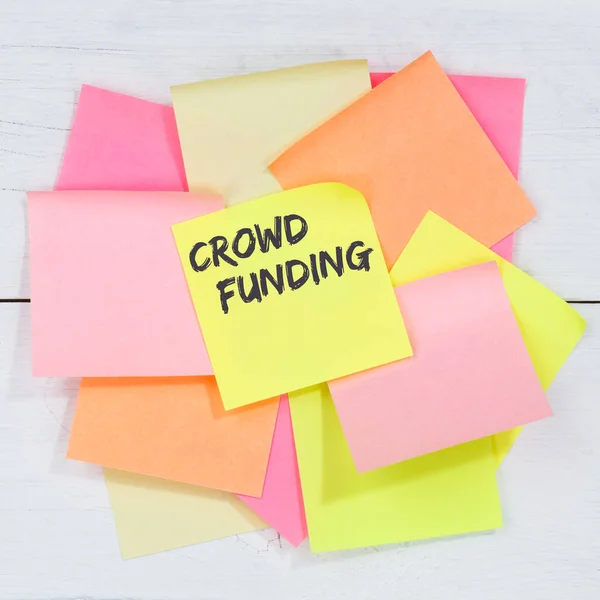 Crowdfunding Crowdfunding Verzamelen Van Geld Online Investering Internet Business Concept — Stockfoto