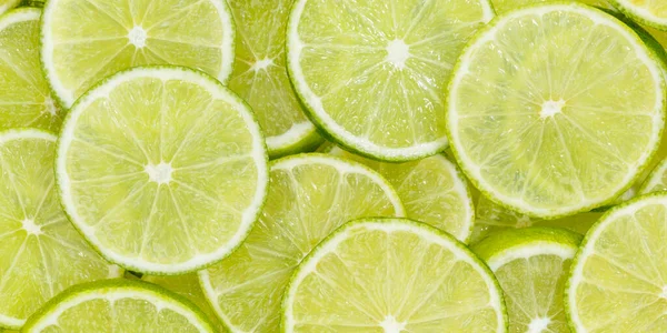 Limes Citrus Fruits Lime Collection Food Background Banner Fresh Fruit — Stock Photo, Image