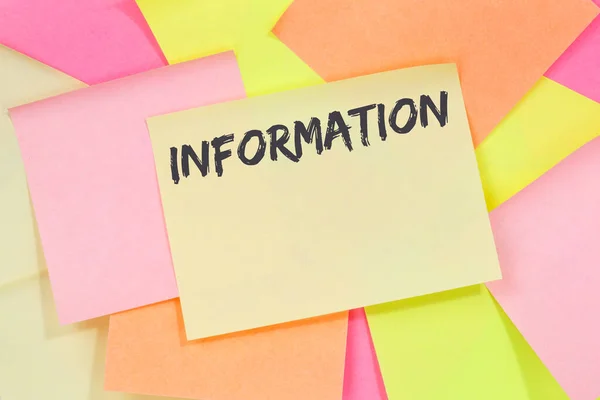Information Information Meddelande Nyheter Meddelande Papper Anteckningsblock — Stockfoto