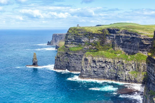 Cliffs Moher Irsko Cestování Cestování Atlantský Oceán Moře Příroda — Stock fotografie