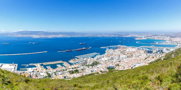 Gibraltar panorama panoramik manzaralı liman gezisi şehir gezisi gezisi genel görünümü seyahat