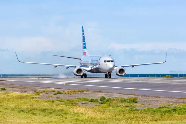 Sint Maarten Netherlands Antilles September 2016 American Airlines Boeing 737 — Stock Photo, Image