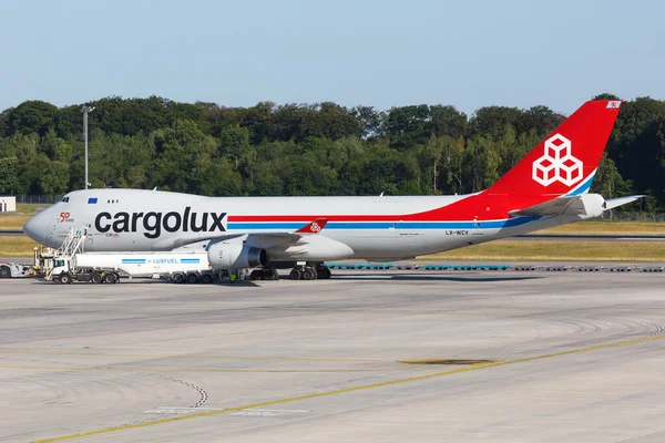 Luxemburg Luxemburg Juni 2020 Cargolux Boeing 747 400F Vliegtuig Luxemburg — Stockfoto