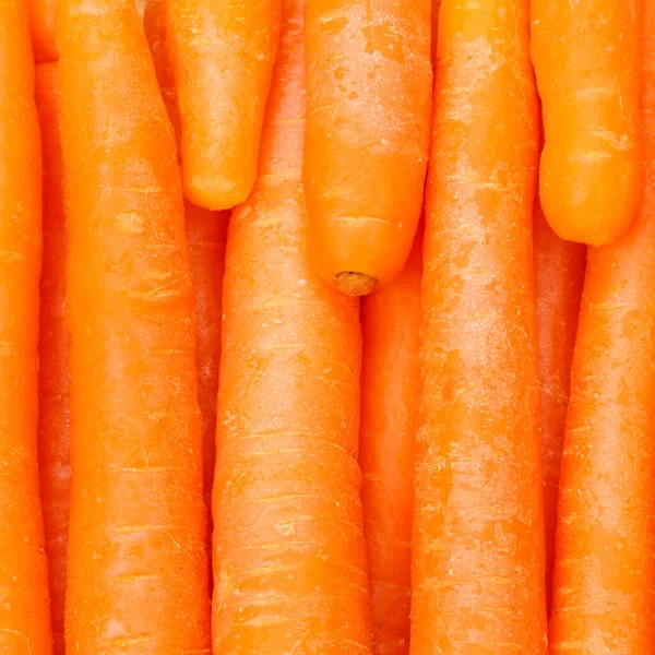 Las Zanahorias Zanahoria Fondo Hortalizas Arriba Cuadrado Fresco —  Fotos de Stock