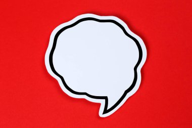 Konuşma baloncuğu konuşma yapan kopyalama alanı iletişim konsepti