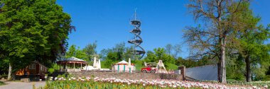 Killesberg Park Bahçesi 'ndeki kule Stuttgart, Almanya