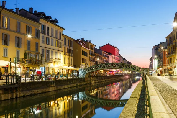 Mailand Navigli Milano Restaurant Und Bar Bezirk Reisen Urlaub Stadt — Stockfoto