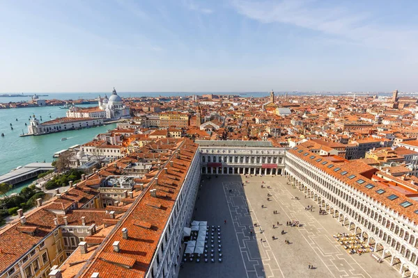 Venice Piazza San Marco Náměstí Výše Uvedeného Přehledu Cestování Dovolená — Stock fotografie