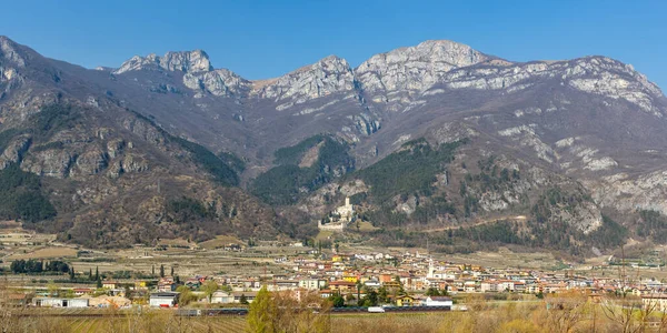 Burg Castello Avio Landschaft Provinz Trient Alpen Bergpanorama Italien — Stockfoto