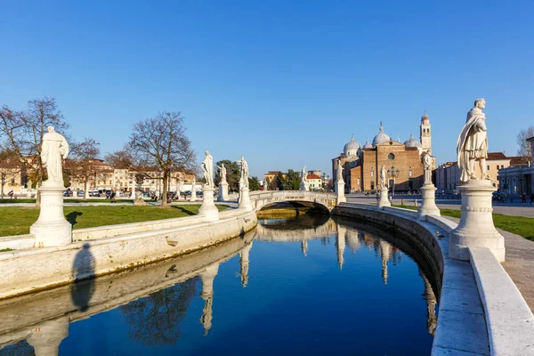 Padua Padova Prato Della Valle Plein Met Beelden Reizen Vakantie — Stockfoto