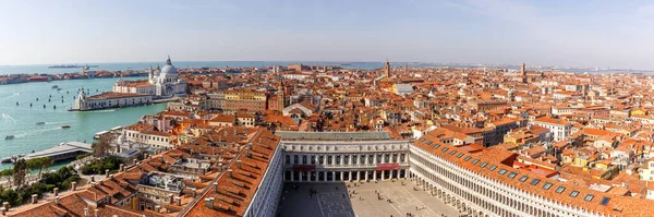 Venetië Piazza San Marco Square Van Bovenstaand Overzicht Reisvakantie Vakantie — Stockfoto