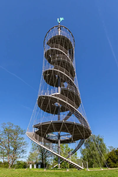 Turm Killesbergpark Hochformat Garten Stuttgart Deutschland — Stockfoto