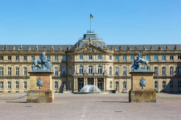 New Castle Neues Schloss Stuttgart Építészet Városi Utazás Németországban — Stock Fotó