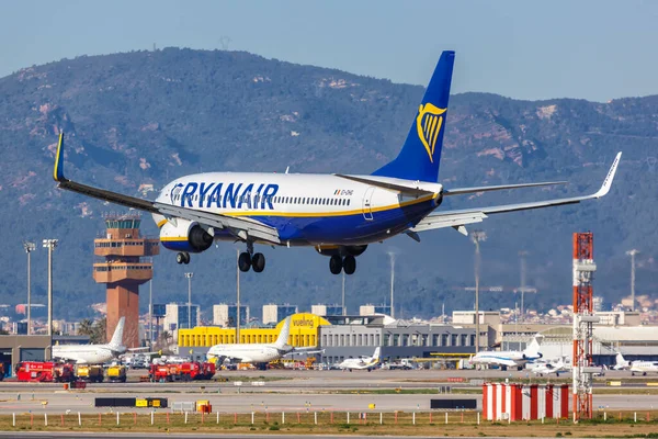 Barcellona Spagna Febbraio 2022 Ryanair Boeing 737 800 Aereo All — Foto Stock
