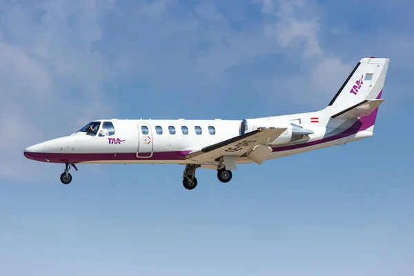 Heraklion Řecko Září 2018 Tyrolská Letecká Ambulance Taa Cessna 550B — Stock fotografie