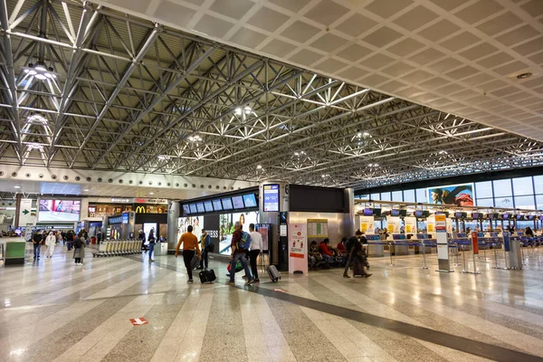 Milão Itália Março 2022 Terminal Aeroporto Milão Malpensa Mxp Itália — Fotografia de Stock