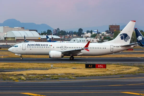 Cidade México México Abril 2022 Aeroméxico Boeing 737 Max Avião — Fotografia de Stock
