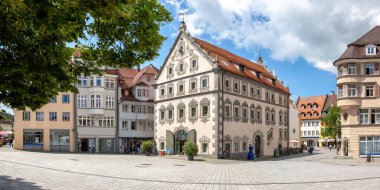 Ravensburg 'daki tarihi bina Almanya' daki antik kasaba panoraması