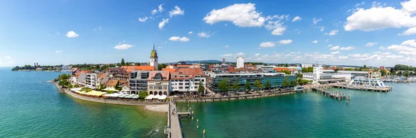 Friedrichshafen Panorama Bord Mer Avec Port Lac Constance Bodensee Voyage — Photo