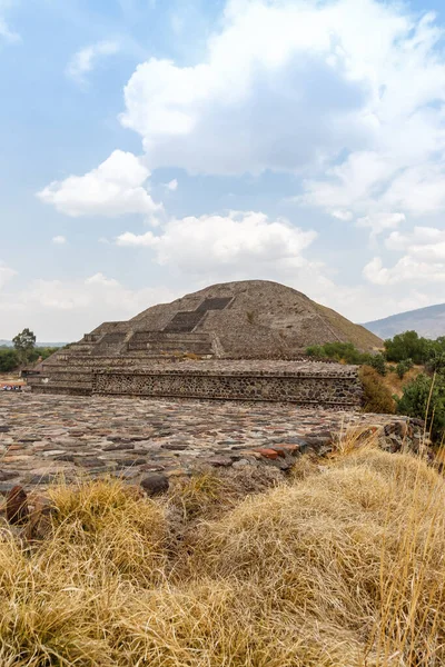 Piramide Luna Pyramid Moon Portrait Format Travel Ancient City Teotihuacan — Stock Photo, Image