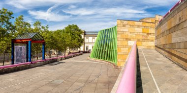Stuttgart Neue Staatsgalerie Almanya 'nın yeni eyalet galerisi modern mimari şehri