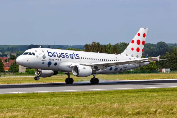 Bryssel Den Maj 2022 Brussels Airlines Airbus A319 Flygplan Vid — Stockfoto