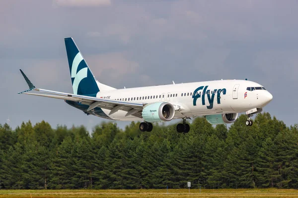 Oslo Norvegia Agosto 2022 Flyr Boeing 737 Max Aeroplano All — Foto Stock