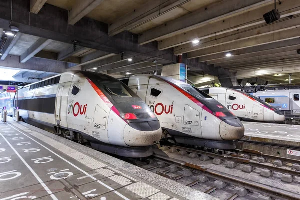 Paris Fransa Haziran 2022 Tgv Duplex Yüksek Hızlı Trenleri Paris — Stok fotoğraf