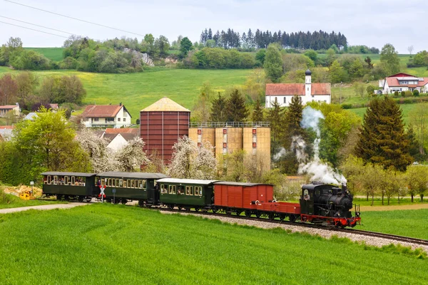 Haertsfeld Schaettere Parní Vlak Lokomotiva Muzeum Železnice Iggenhausenu Německo — Stock fotografie