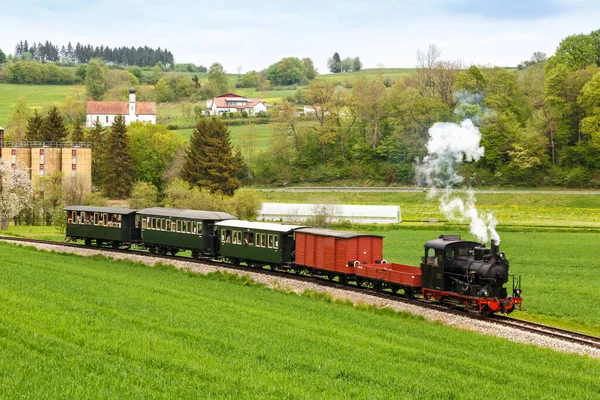 Haertsfeld Schaettere Parní Vlak Lokomotiva Muzeum Železnice Iggenhausenu Německo — Stock fotografie