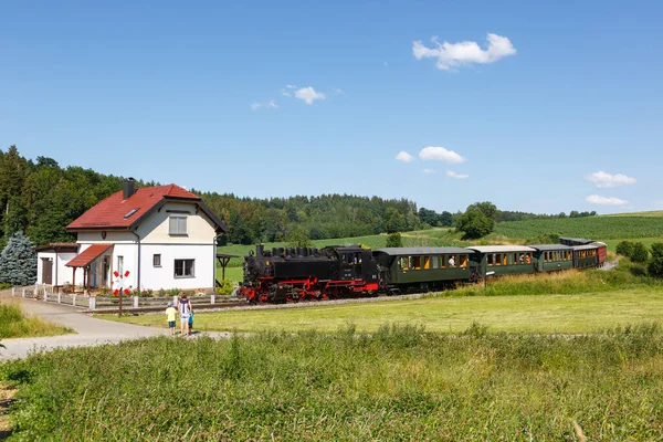Σιδηροδρομικές Γραμμές Ατμομηχανών Της Ochsle Στο Ochsenhausen Wennedach Γερμανία — Φωτογραφία Αρχείου