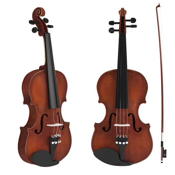3d rendered violin isolated — Stock Photo, Image