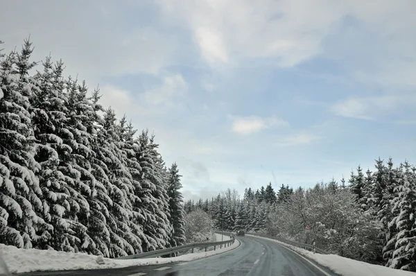 Winterstraße — Stockfoto