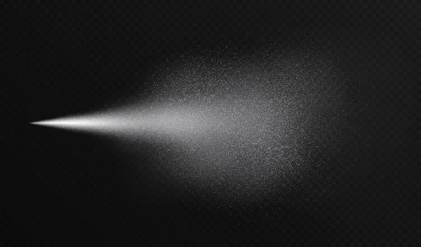 Water Spray Effect Realistic Cosmetic Mist Transparent Atomizer Splash White — Archivo Imágenes Vectoriales