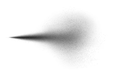 Black spray paint, atomizer or deodorant splash, sprayer effect isolated on white. Vector texture.