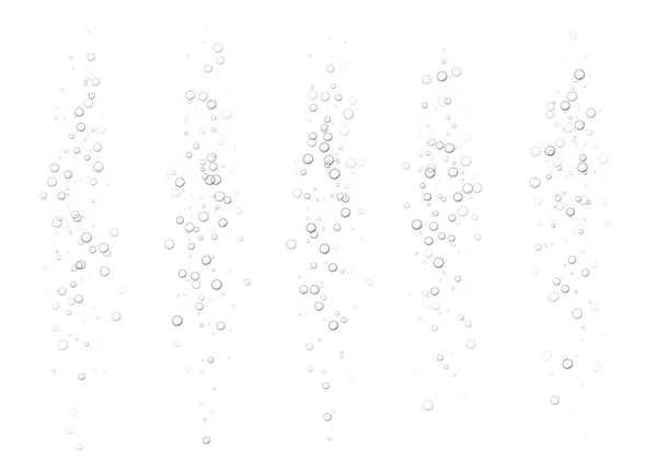 Bulles Gazeuses Sous Marines Soda Champagne Boisson Gazeuse Eau Gazeuse — Image vectorielle