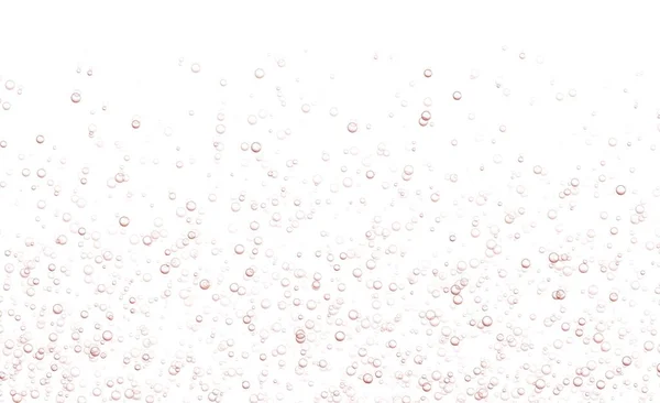 水中の素晴らしい泡 ソーダやシャンパン炭酸飲料 赤い輝く水 熱い飲み物だ 水族館 海の泡ベクトル図 — ストックベクタ
