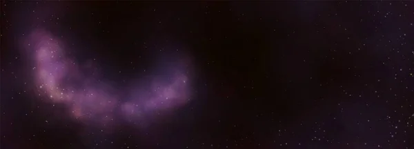 Galaxia Realista Universo Con Estrellas Fondo Del Espacio Exterior Con — Vector de stock
