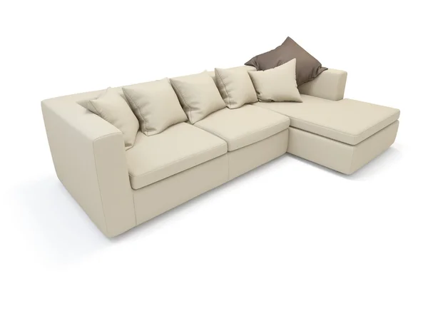 Sofa on white — Stock Photo, Image