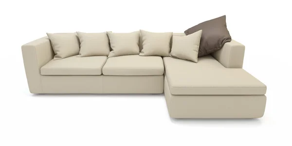 Sofa auf weiß — Stockfoto