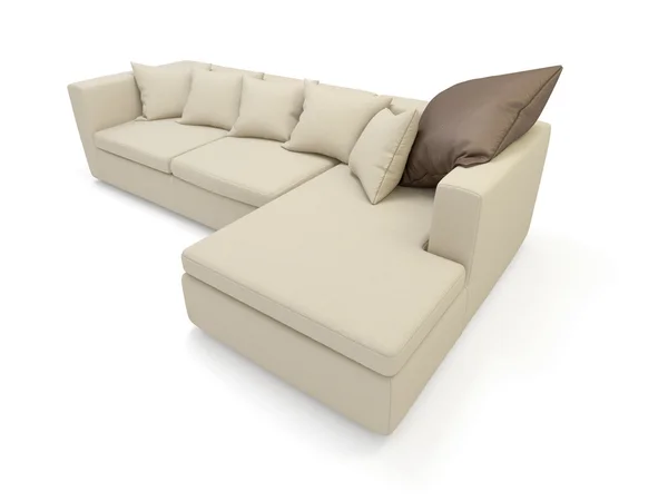 Sofa on white Stock Photo