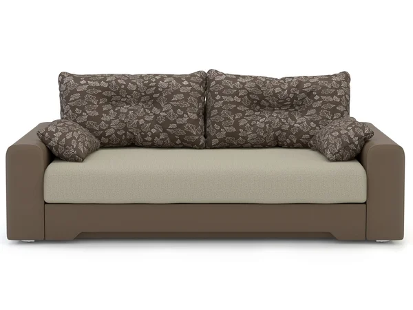 Sofa auf weiß — Stockfoto