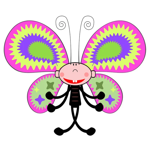 Butterly cartoon — Stockfoto