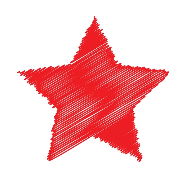 Estrella roja — Vector de stock