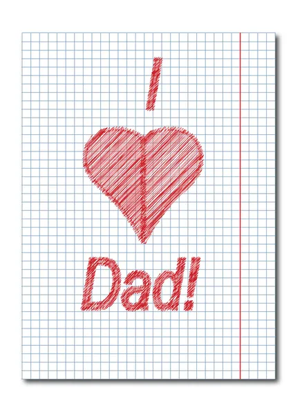 Dad day card — Stock Photo, Image