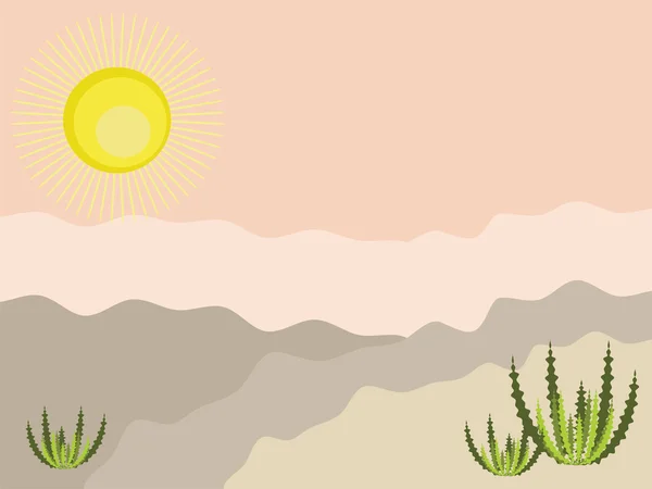 Desert background — Stock Vector